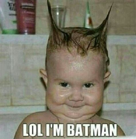 Lol I'm Batman Funny Baby Memes, Funny Kids, Funny Cute, Really Funny, Cute Babies, Funny Jokes ...