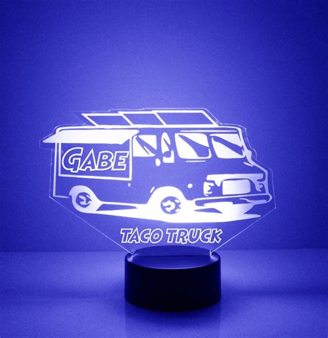 Custom Truck Night Lights with Name / 7 Color Changing LED Lamp III05 – Oak Bay Online Store