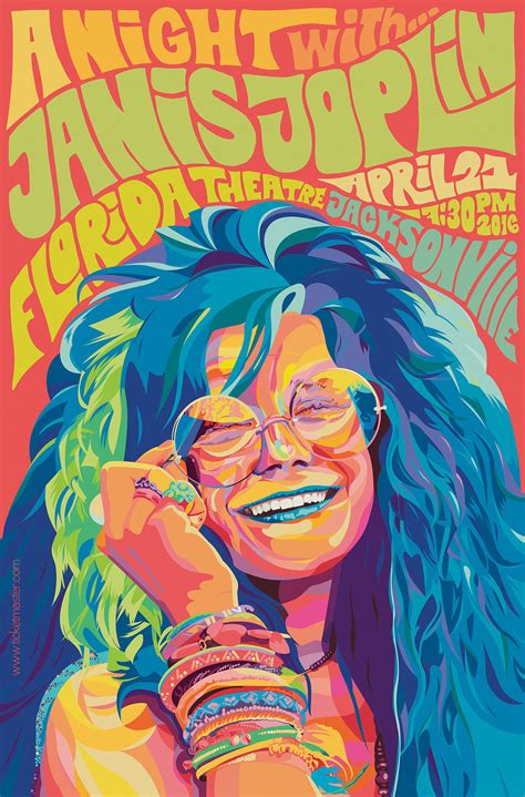 Janis Joplin Event Poster on Pantone Canvas Gallery