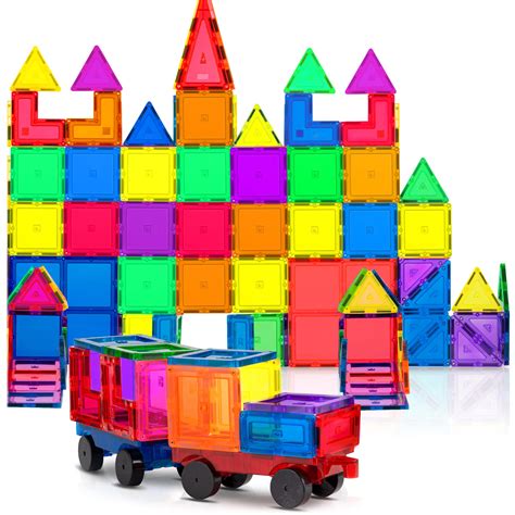 Buy 60 PCS 3D Magnetic Blocks Magnetic Tiles - Magnet Building Tiles | Magnetic Tiles Toy ...