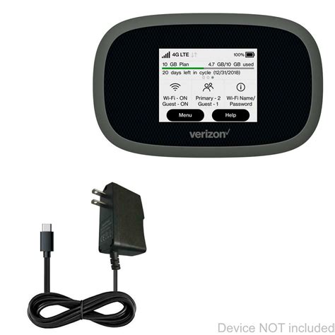 Verizon Jetpack MiFi 8800L Charger, BoxWave® [Wall Charger Direct] Wall Plug Charger for Verizon ...