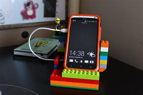 Lego mobile phone dock + minifigure charger holder. Jaden made me the dock, not quite this cool ...