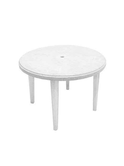 White Plastic Garden Table - Blacks Event Furniture