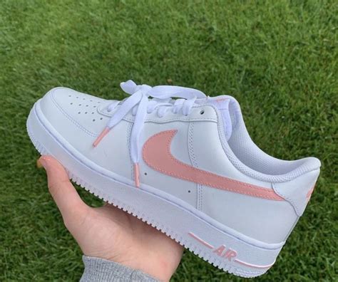 Pink Swoosh | THE CUSTOM MOVEMENT in 2020 | Nike air shoes, White nike shoes, Nike shoes air force