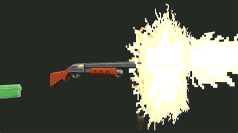 Low Poly Pixel Art Shotgun ANIMATION - 3D model by Simon Geisor ...