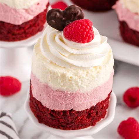 Mini Raspberry Mousse Cakes ⋆ Real Housemoms