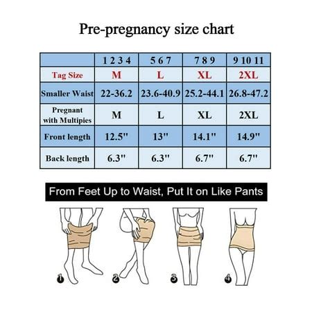 Pregnancy Belly Band Size Chart - Best Picture Of Chart Anyimage.Org