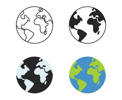 international world globe icon or globe icon set 34977363 Vector Art at ...