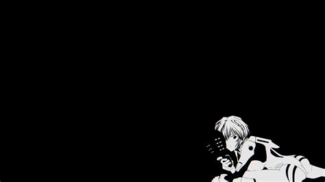 Wallpaper : Ayanami Rei, Neon Genesis Evangelion, black background ...