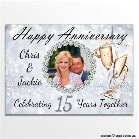 Custom Printed Anniversary & Wedding Banners, Personalised PVC Banner