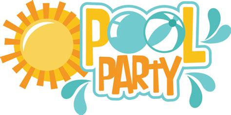 Pool Party Clip Art - Invitation Design Blog