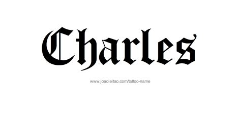 Charles Name Tattoo Designs