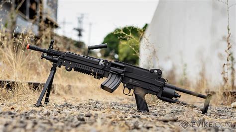 Cybergun FN Licensed M249 Para "Featherweight" Airsoft Machine Gun ...