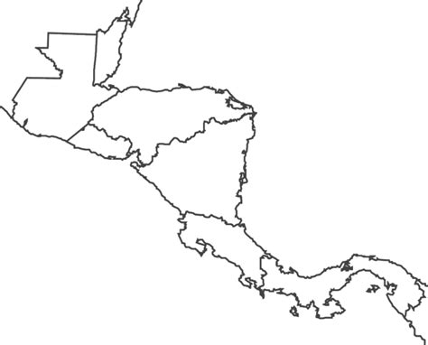 Central America Map Coloring Page