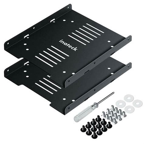 Inateck SSD Mounting Bracket 2.5 to 3.5 (2 PACK), SSD Mounting Kit - Internal Port Expansion Cards