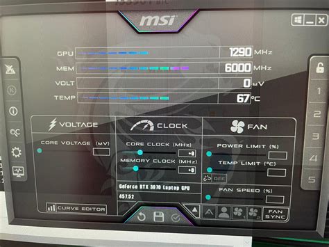 Please help best configurations for RTX 3070 laptop version with msi ...