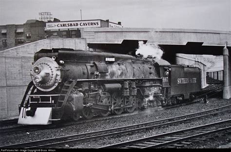 A veteran Southern Pacific GS-4 backs down the Bataan Memorial Trainway ...