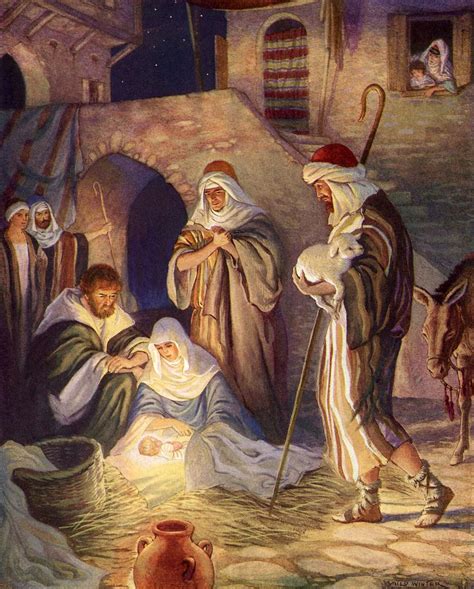 Milo Winter (1888-1956) — Nativity Scene (824×1024) | Christmas ...