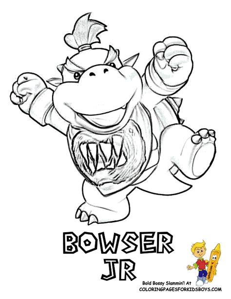 Bowser Jr Coloring Pages at GetColorings.com | Free printable colorings pages to print and color