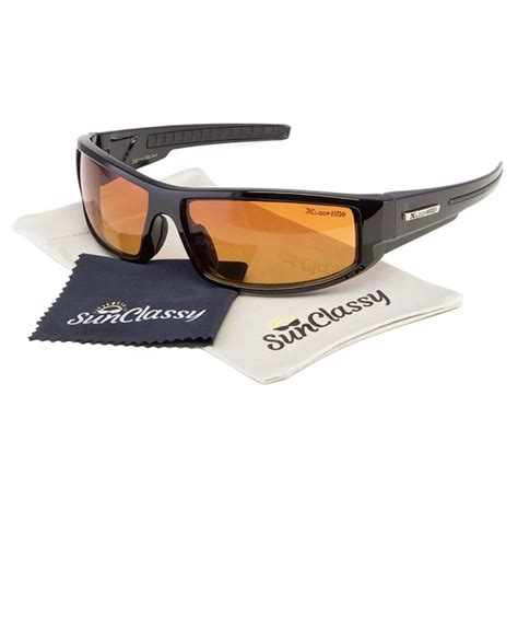 Polarized Sport Sunglasses for Men for Night Driving Yellow Lens PL295C04 - CA1885LKGG9