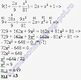 Ecuatia de gradul 2 - exercitiu rezolvat 3 - formuleonline