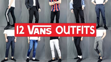 12 Ways To ROCK Vans Slip On | Mens Outfit Ideas - YouTube