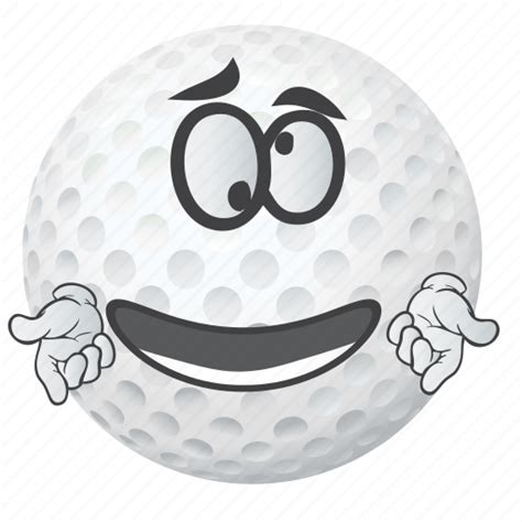 Ball, cartoon, emoji, face, golf, smiley icon - Download on Iconfinder