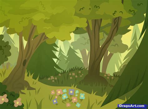 Free download How to Draw Forests Forest Backgrounds Step by Step [1133x835] for your Desktop ...