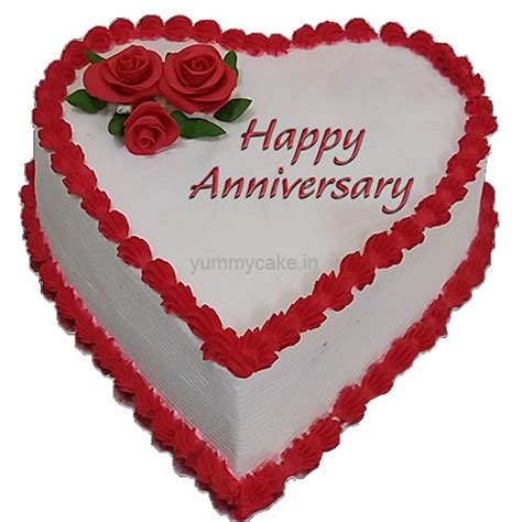 Anniversary Heart Shaped Cake Online | Best Design | DoorstepCake