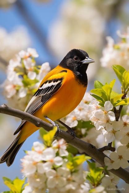 Premium AI Image | baltimore oriole bird in habitat