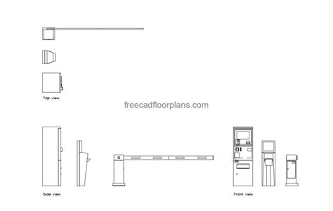 Parking Ticket Machine - Free CAD Drawings