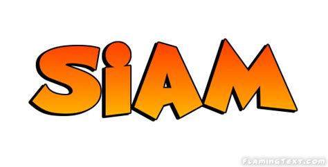 Siam Logo | Outil de conception de nom gratuit à partir de texte flamboyant