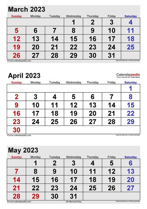 March April May 2023 Calendar | Hot Sex Picture