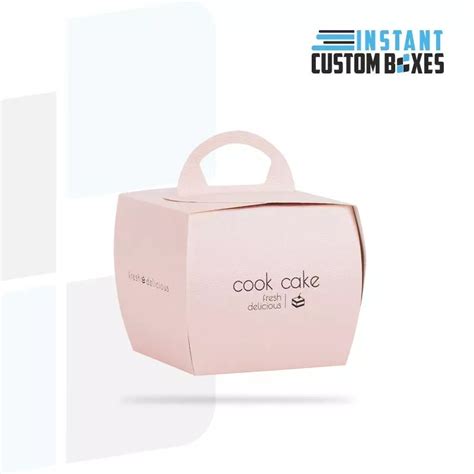 Custom Cake Boxes with Handle | Instant Custom Boxes