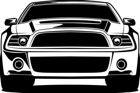 Descargar dibujo frontal del coche blanco y negro gratis | Cómo dibujar coches, Bosquejo del ...