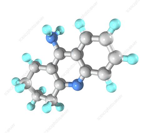 Tacrine drug molecule - Stock Image - A624/0340 - Science Photo Library