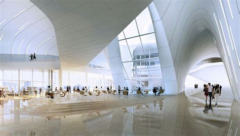 Heydar Aliyev Cultural Center l A mixed-use venue featuring a conference hall, library, and ...