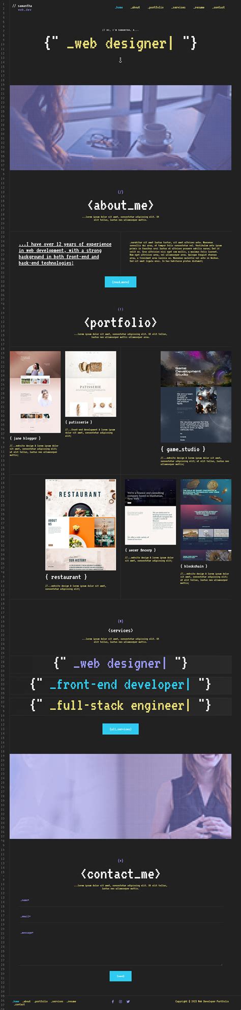 Web Developer Portfolio - Astra