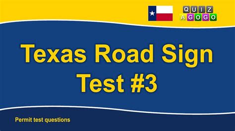 Texas Road Signs - Test No. 3 - YouTube