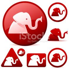 Republican Elephant Symbol Stock Vector | Royalty-Free | FreeImages