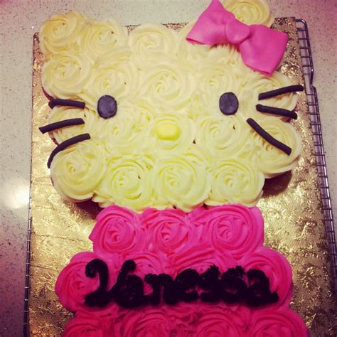 Hello Kitty Cupcake Cake