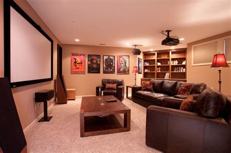 Media Rooms With Basement - Home Decorating Ideas