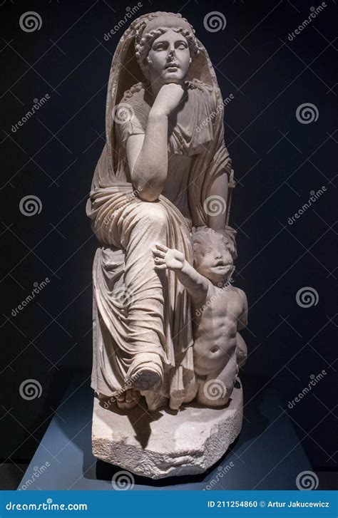 Statue of the Goddess Tethys in Greek Mythology, in Palazzo Massimo ...