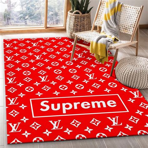 Louis vuitton supreme new fashion area rug carpet living room rug us ...