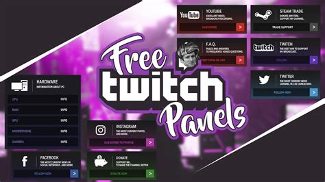 Free Twitch Panel Theme Packs Paneling Twitch Templat - vrogue.co