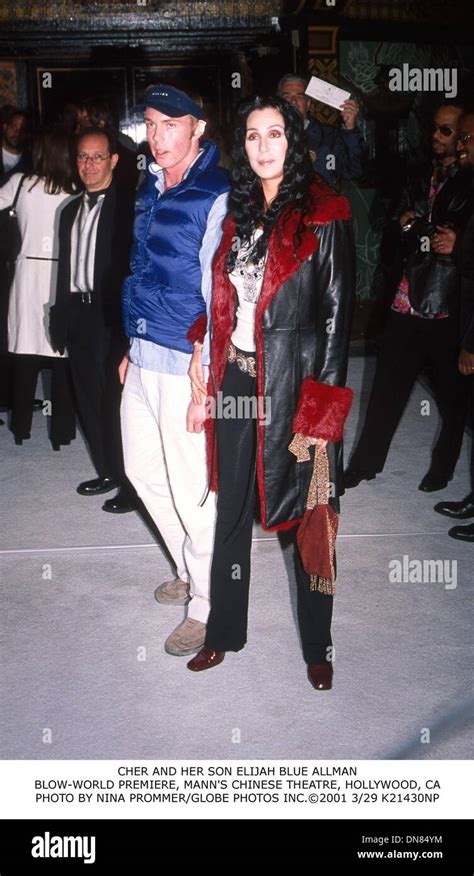 Mar. 29, 2001 - CHER AND HER SON ELIJAH BLUE ALLMAN.BLOW-WORLD PREMIERE, MANN'S CHINESE THEATRE ...