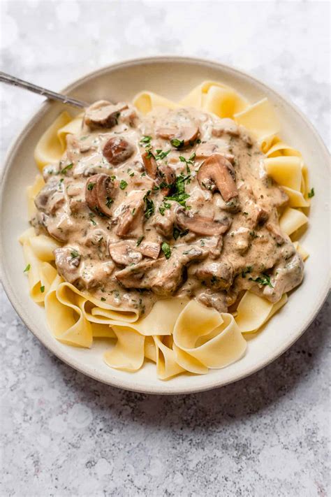 Rich & Creamy Mushroom Stroganoff - Savvy Bites