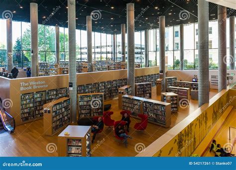 Public library interior editorial photo. Image of architectural - 54217261