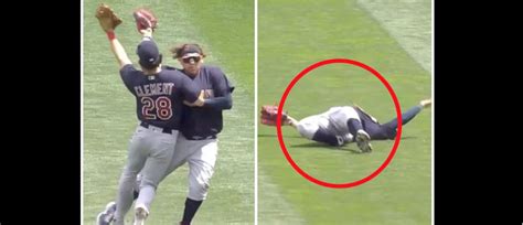 Cleveland Indians Player Josh Naylor Leaves On A Stretcher After A ...