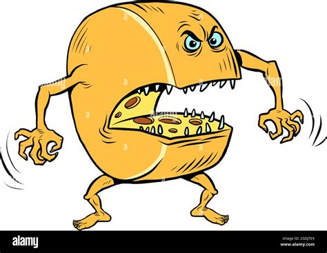 funny angry character cheese head natural dairy farm product Stock Vector Image & Art - Alamy